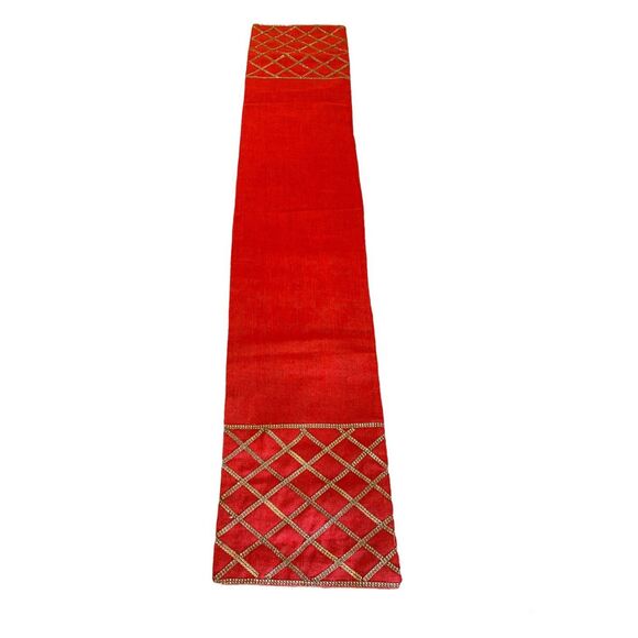 Jingles & Joy Red / Gold Runner Fully Lined - Picture 1 of 5